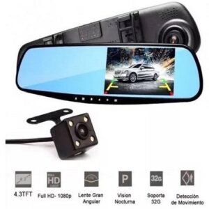 RETROVISOR DVR 2 CAMARAS